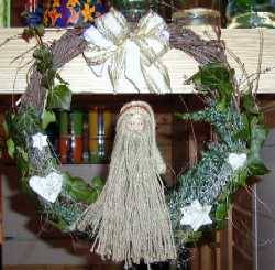 Weihnachtlicher Reisigkranz