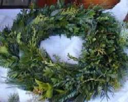 Weihnachtlicher Rohkranz