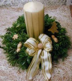 Kleiner Weihnachtstischkranz