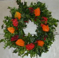 Herbstlicher T&uuml;rkranz