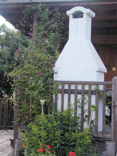 Meine Clematis am Gartenhaus