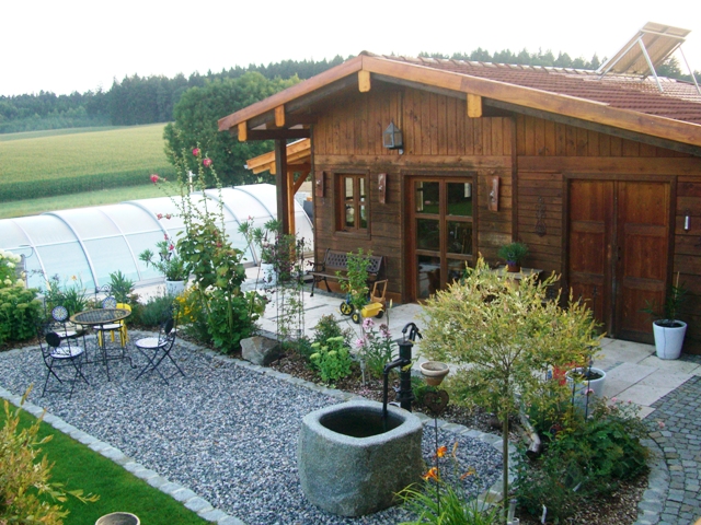die neue Ansicht vom Gartenhaus